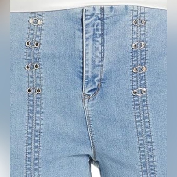 WJ2. NWT Skinnygirl Jeans Maty High Rise Sailor Flare Riviera Maya Wash 16W - Picture 3 of 5